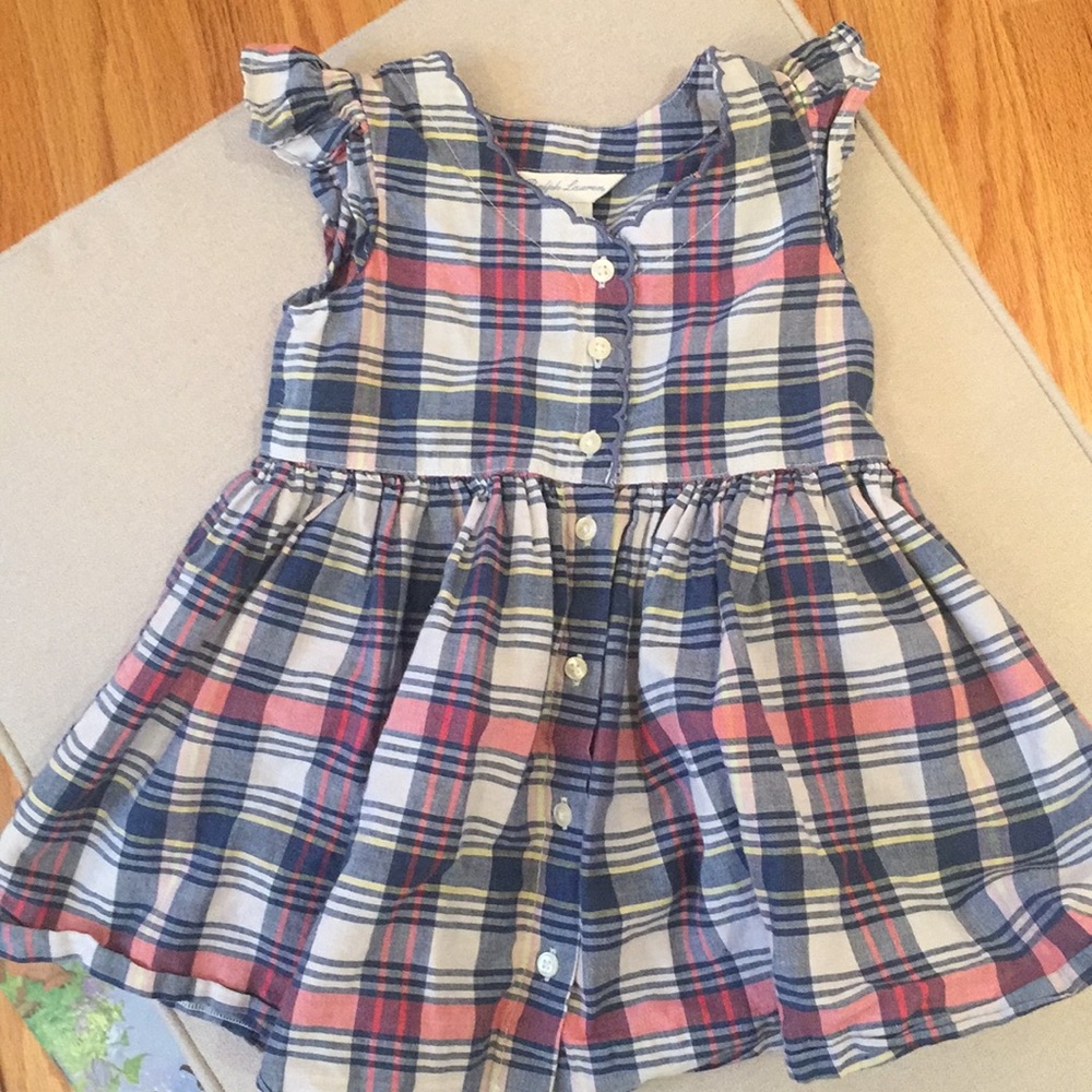 Ralph Lauren plaid sleeveless dress 12month